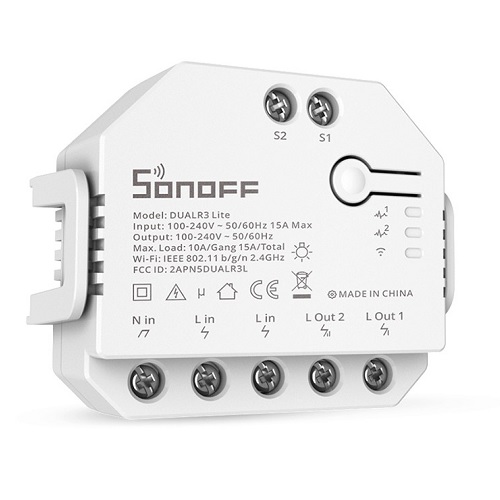 Viedais slēdzis WiFi Sonoff Dual R3