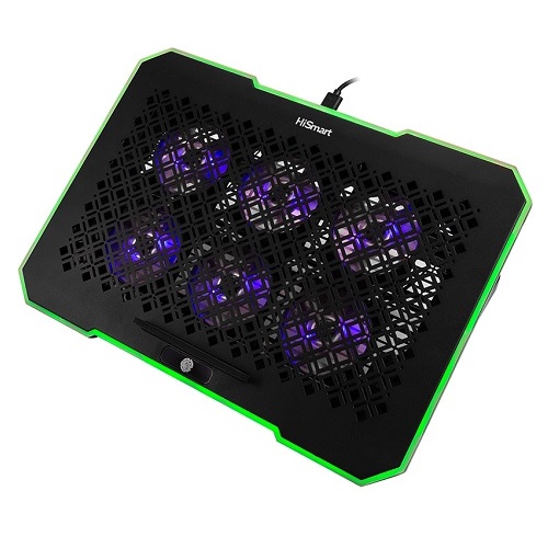 Laptop Cooling Pad HISMART ar 5 Adjustment Positions