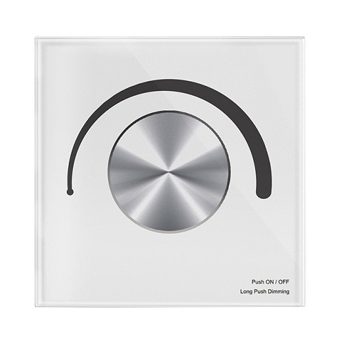 Rotējošs paneļa Triac gaismas regulators T1-K, 12-48VDC, 3x 4A