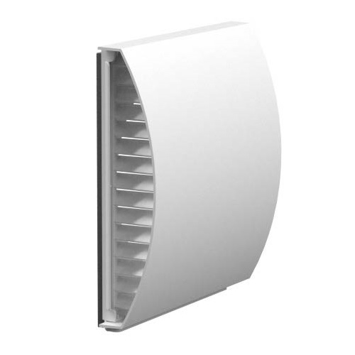 Curved Rain Shield priekš Single Room Energy Recovery Ventilator, Plastic