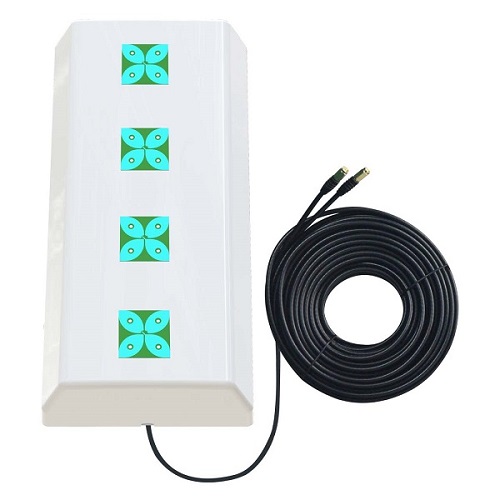 5G / LTE / CBRS 2x2 MIMO antena, 1.7-3.8GHz, 2x 14dBi