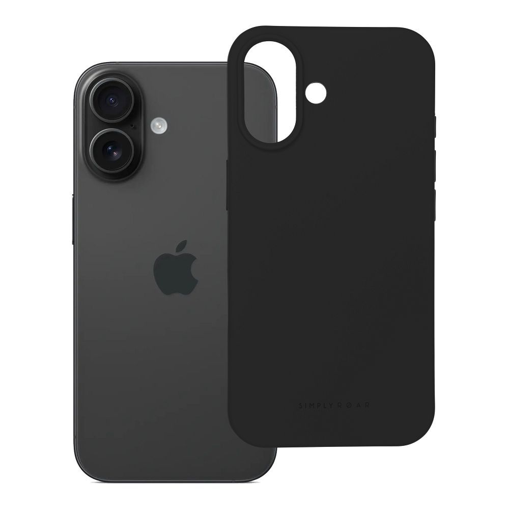 ROAR apvalks SPACE viedtālrunim iPhone 16 melns