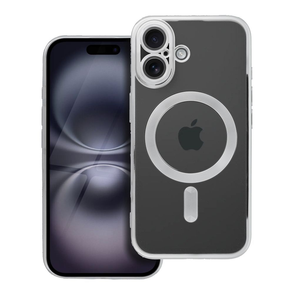 ELECTRO MAG COVER viedtālruņa apvalks saderīgs ar Magnētisko IPHONE 16 sudraba