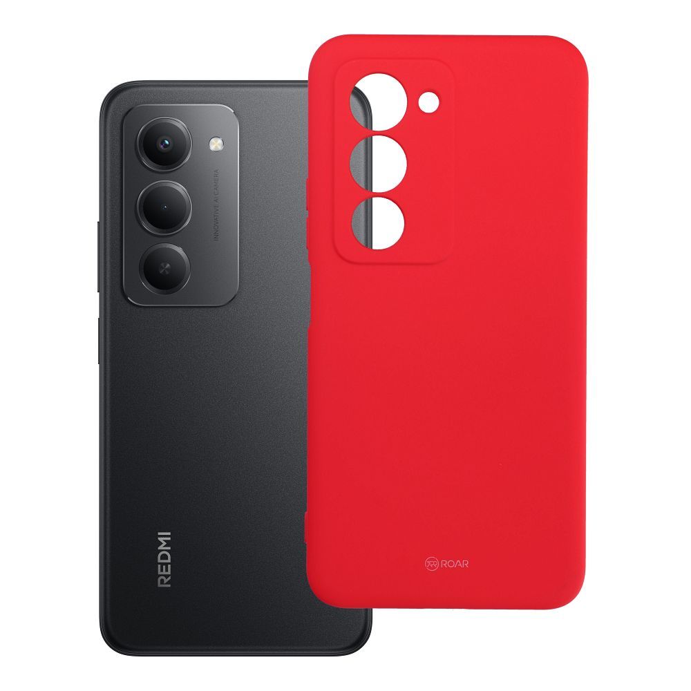 ROAR viedtālruņa apvalks COLORFUL JELLY XIAOMI Redmi 15 4G / 5G (171,1mm) spilgti rozā