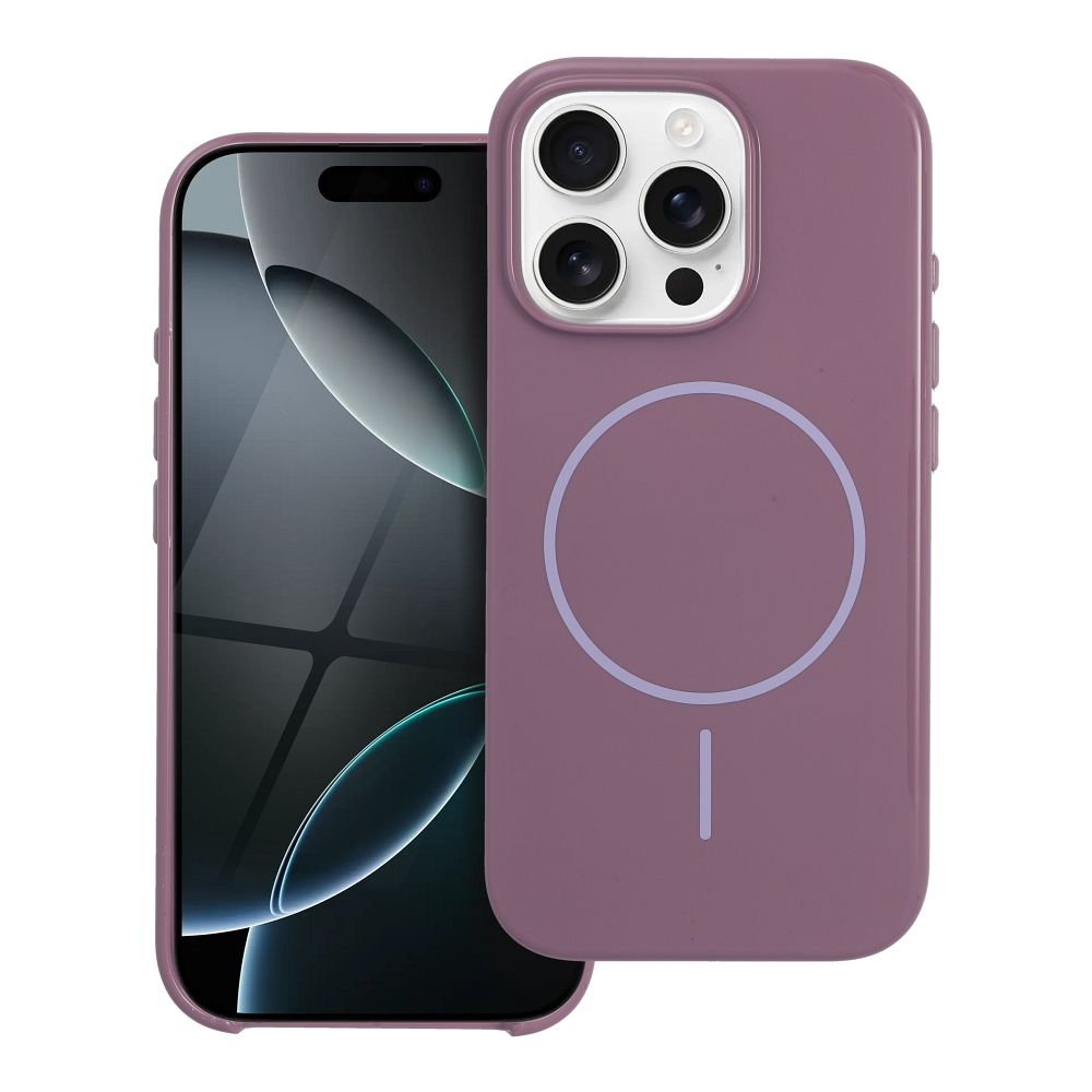 Чехол для iPhone 17 PRO MAX Glossy Mag Cover совместимый с MagSafe фиолетовый