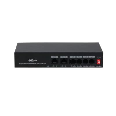 Dahua PFS3006-4ET-36 komutators, 4xPoE, 36W