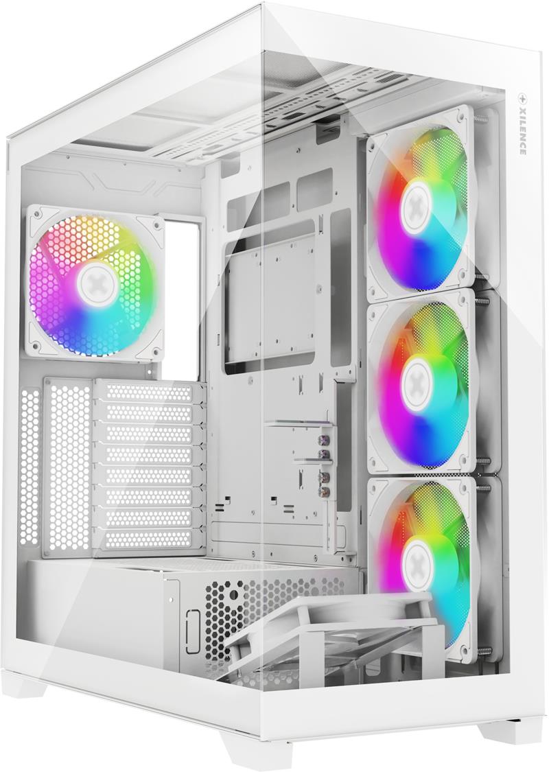Datora korpuss XILENCE Midi Tower ATX balts ARGB