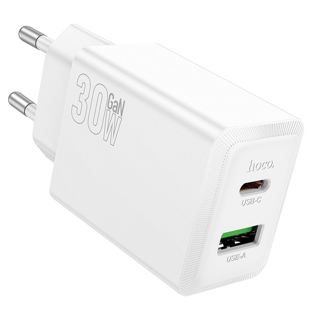 Зарядное устройство для телефона Hoco USB A + USB C QC3.0 PD AFC 3A 30W N71 белый
