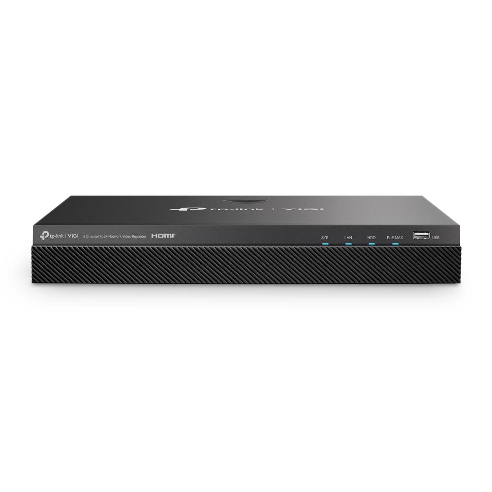 TP-Link tīkla video ierakstītājs 8 kanālu PoE+ VIGI NVR2008H-8MP