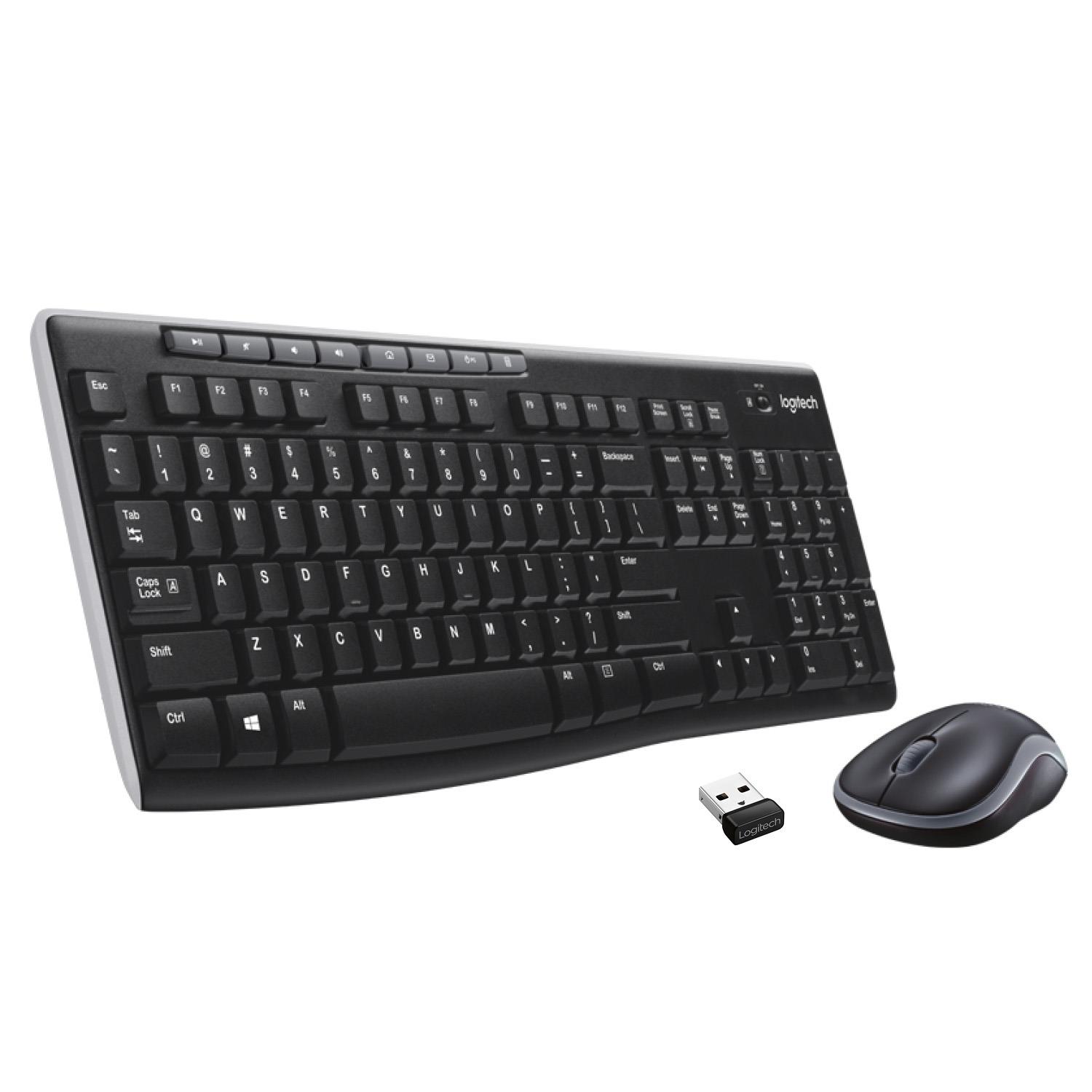 Logitech MK270 bezvadu biroja tastatūras komplekts (EN) 920-004509