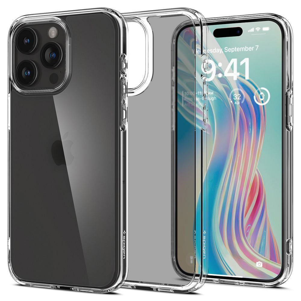 Spigen Ultra Hybrid viedtālruņa apvalks iPhone 15 Pro - caurspīdīgs matēts
