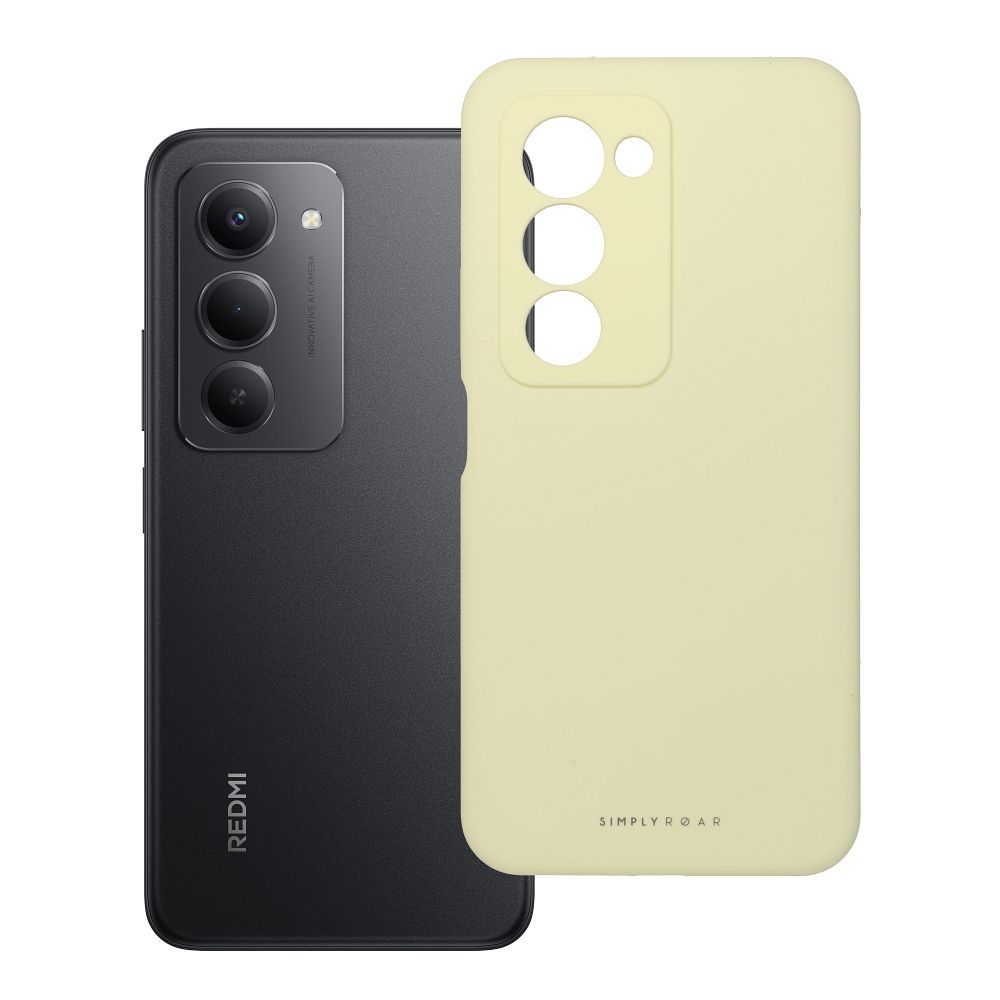 ROAR viedtālruņa apvalks CLOUD SKIN XIAOMI Redmi 15 4G / 5G (171,1mm) gaiši dzeltens