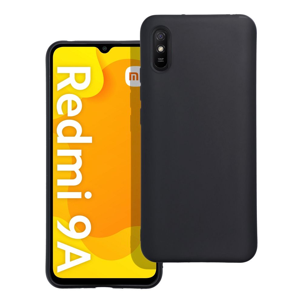 Viedtālruņa apvalks XIAOMI Redmi 9A / 9AT matēts melns