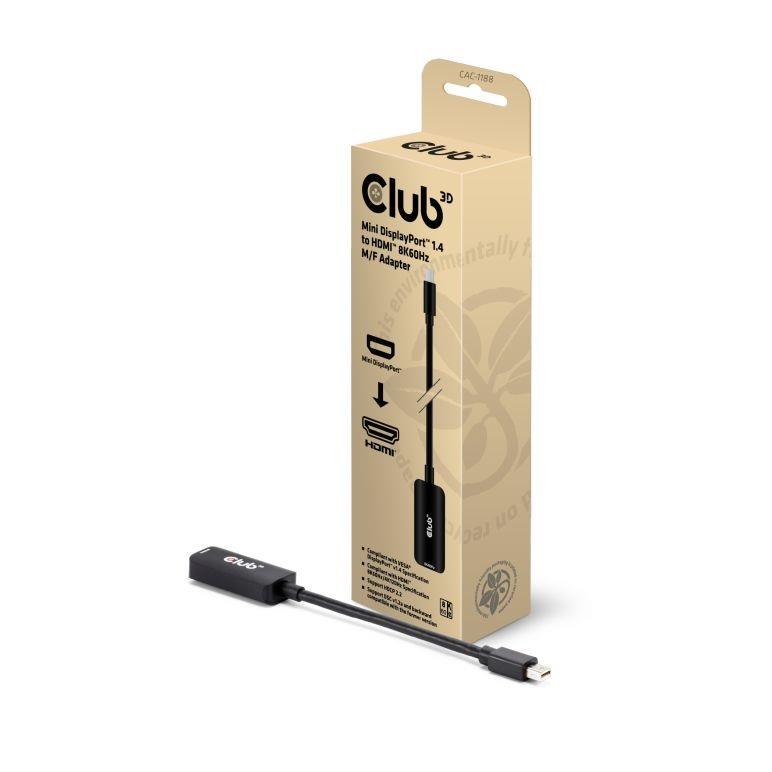 I/O adapteris MINI DP uz HDMI/M/F CAC-1188 CLUB3D