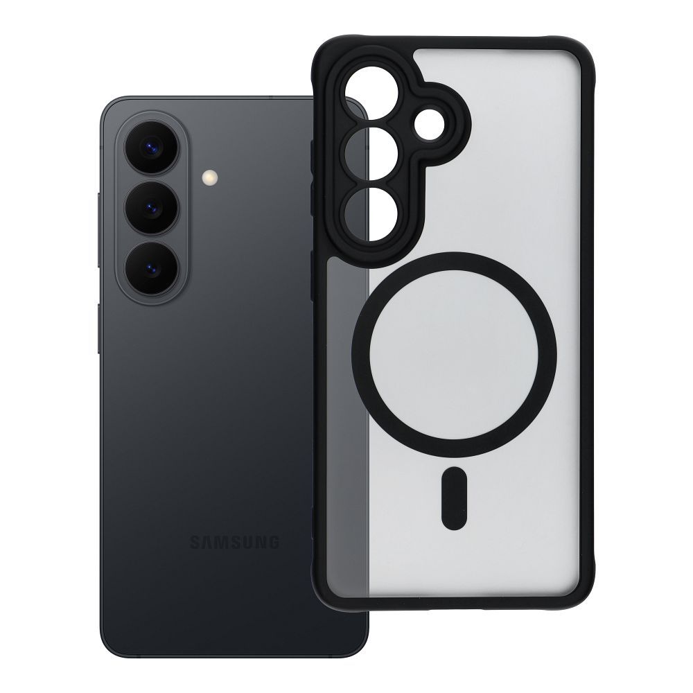 FULL MATTE MAG COVER viedtālruņa apvalks saderīgs ar MagSafe Samsung S26 Pro melna