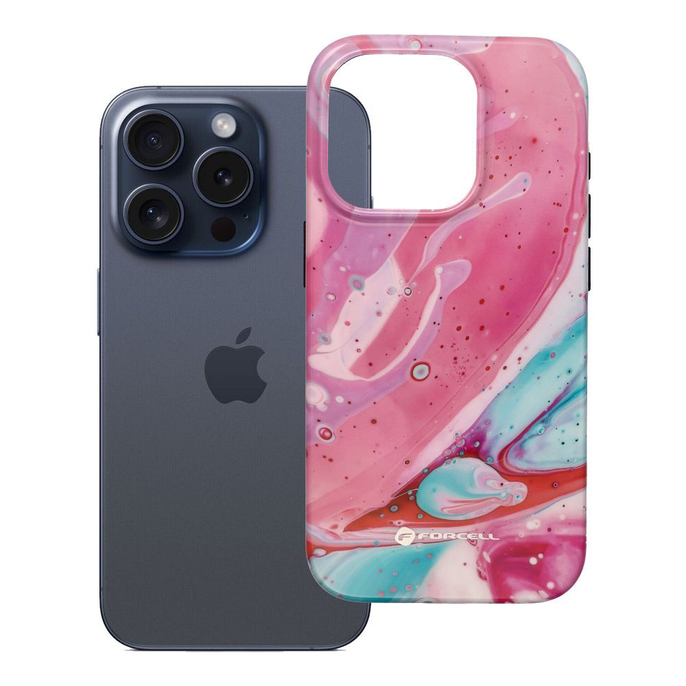 FORCELL F-PROTECT Mirage, militārā kritiena pārbaudītais viedtālruņa apvalks, MagSafe saderīgs IPHONE 15 PRO rozā