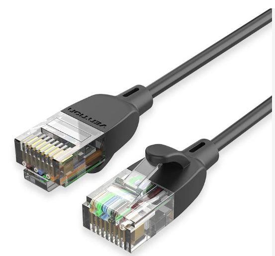 Vention Savienojuma kabelis CAT.6A UTP 1m melns IBIBF