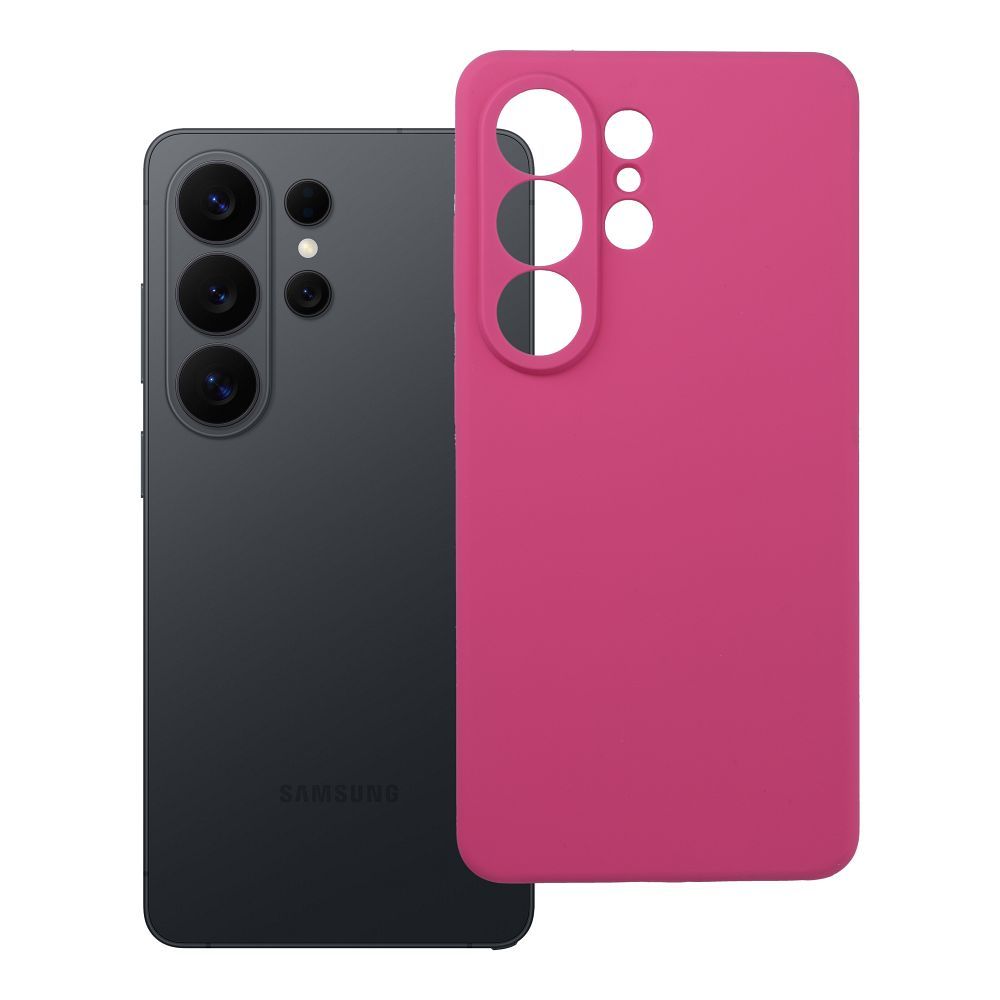 SILIKONA 2mm korpuss priekš SAMSUNG S26 Ultra rozā krāsā