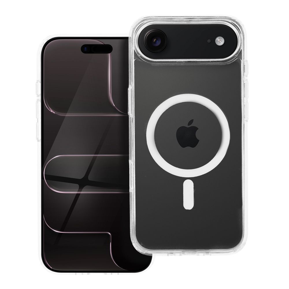 Case for iPhone 17 AIR Forcell F-Protect Clear Hybrid Premium compatible with Magsafe transparent