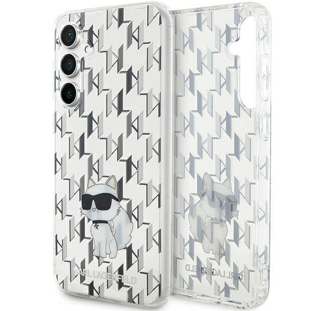 Karl Lagerfeld KLHCS23FEHNCMKLT S23 FE S711 caurspīdīgs cietais apvalks monogramma Choupette