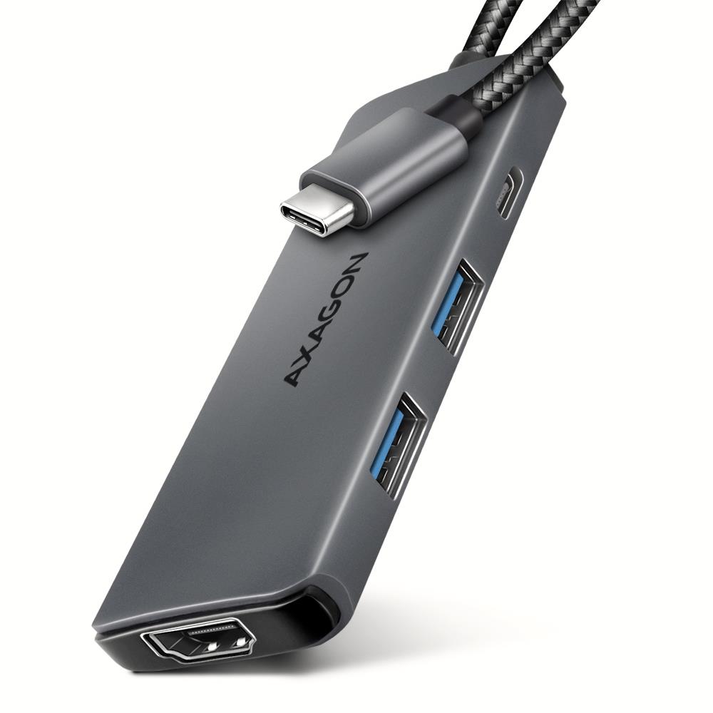 USB-C sadalītājs 5in1 8K 0.15m HMC-5H8K Axagon