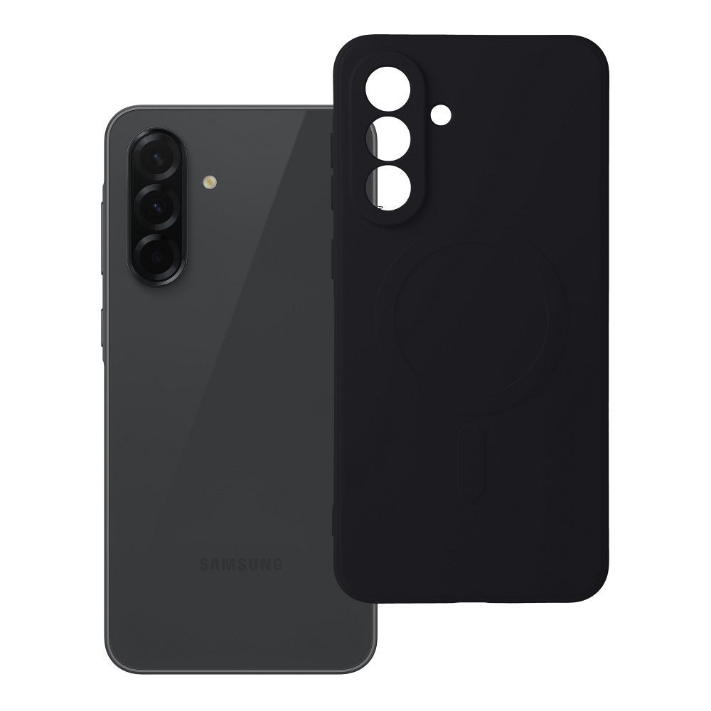 Viedtālruņa apvalks no silikona ar Magnētisko MagSafe SAMSUNG A36 melns