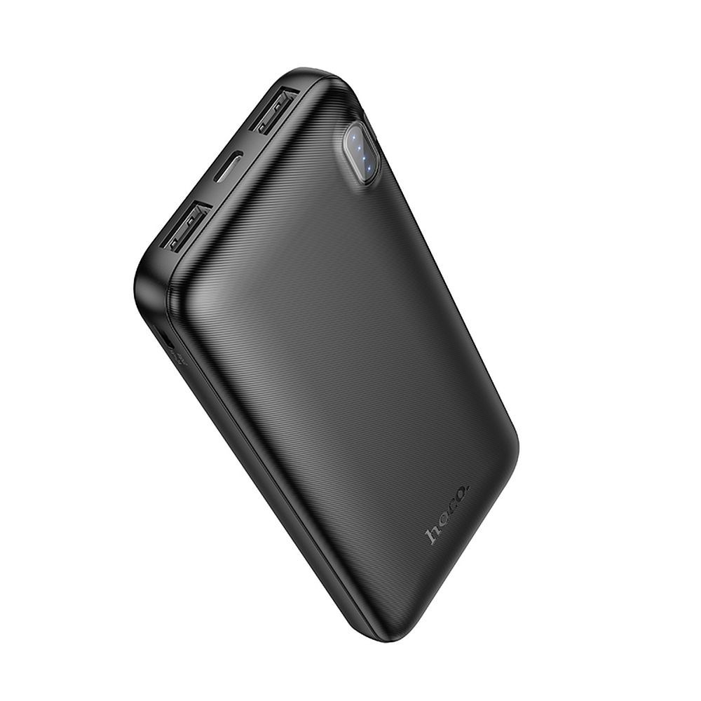 HOCO portatīvais lādētājs 10000 mAh 2A J128 melns