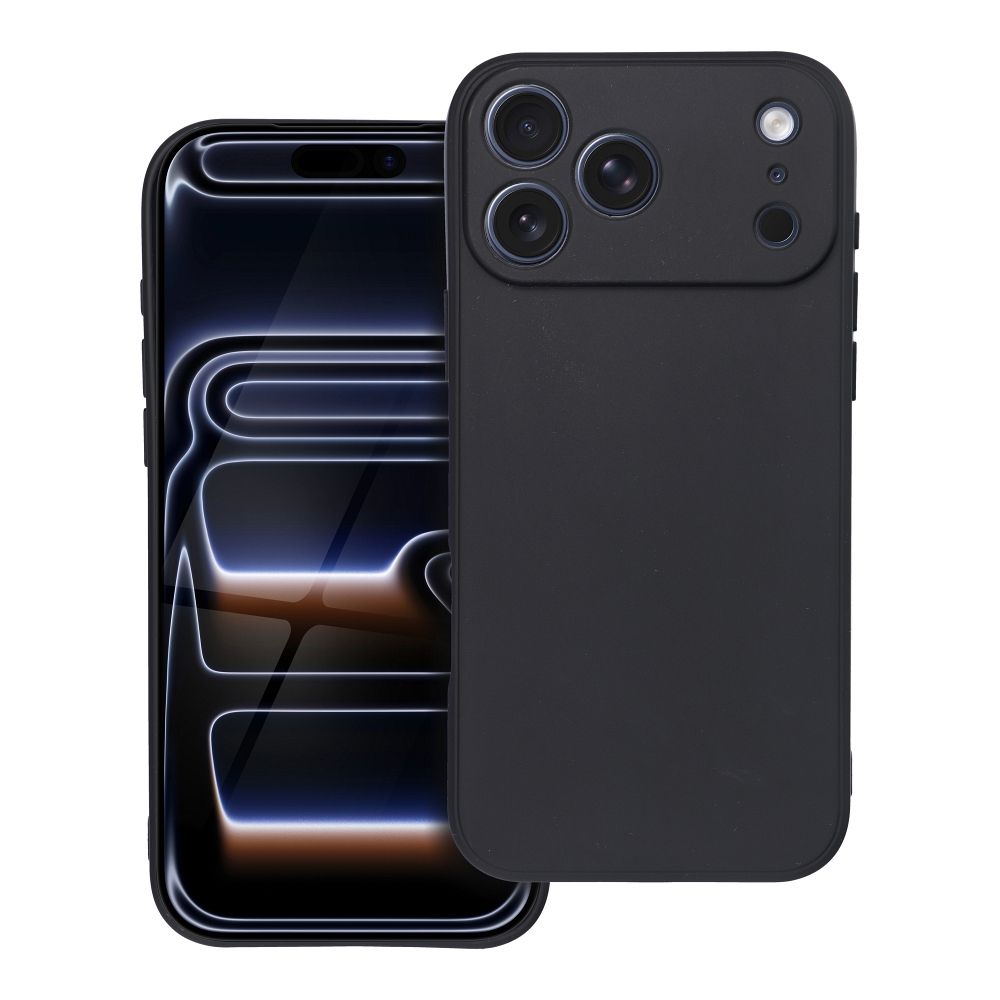 Case for iPhone 17 Pro Max / 18 Pro Max (low camera edge) Matt black