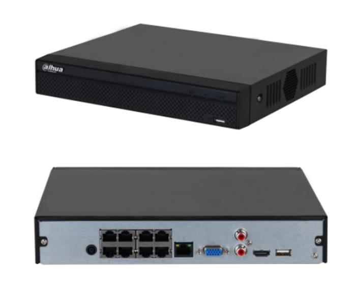 Dahua 8 kanālu 8 PoE tīkla video ierakstītājs NVR2108HS-8P-4KS3