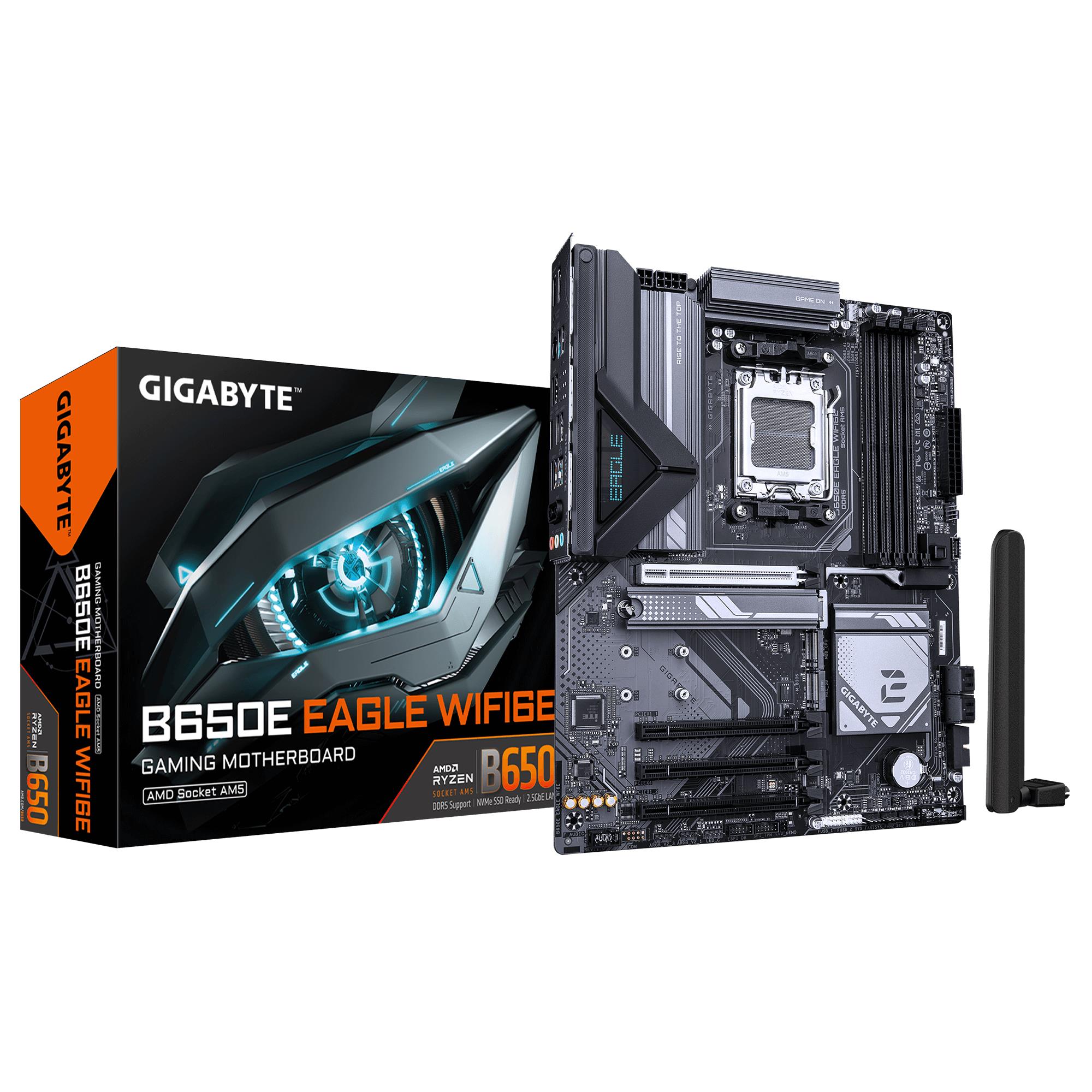 Mātesplate GIGABYTE AMD B650E SAM5 ATX DDR5 4 sloti Wi-Fi 6E