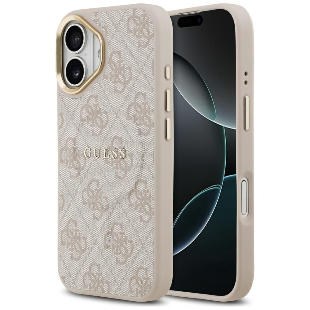 GUESS viedtālruņa apvalks IPHONE 17, saderīgs ar MagSafe GUHMP17SP4MSEGCP (PU 4G ar Classic), rozā
