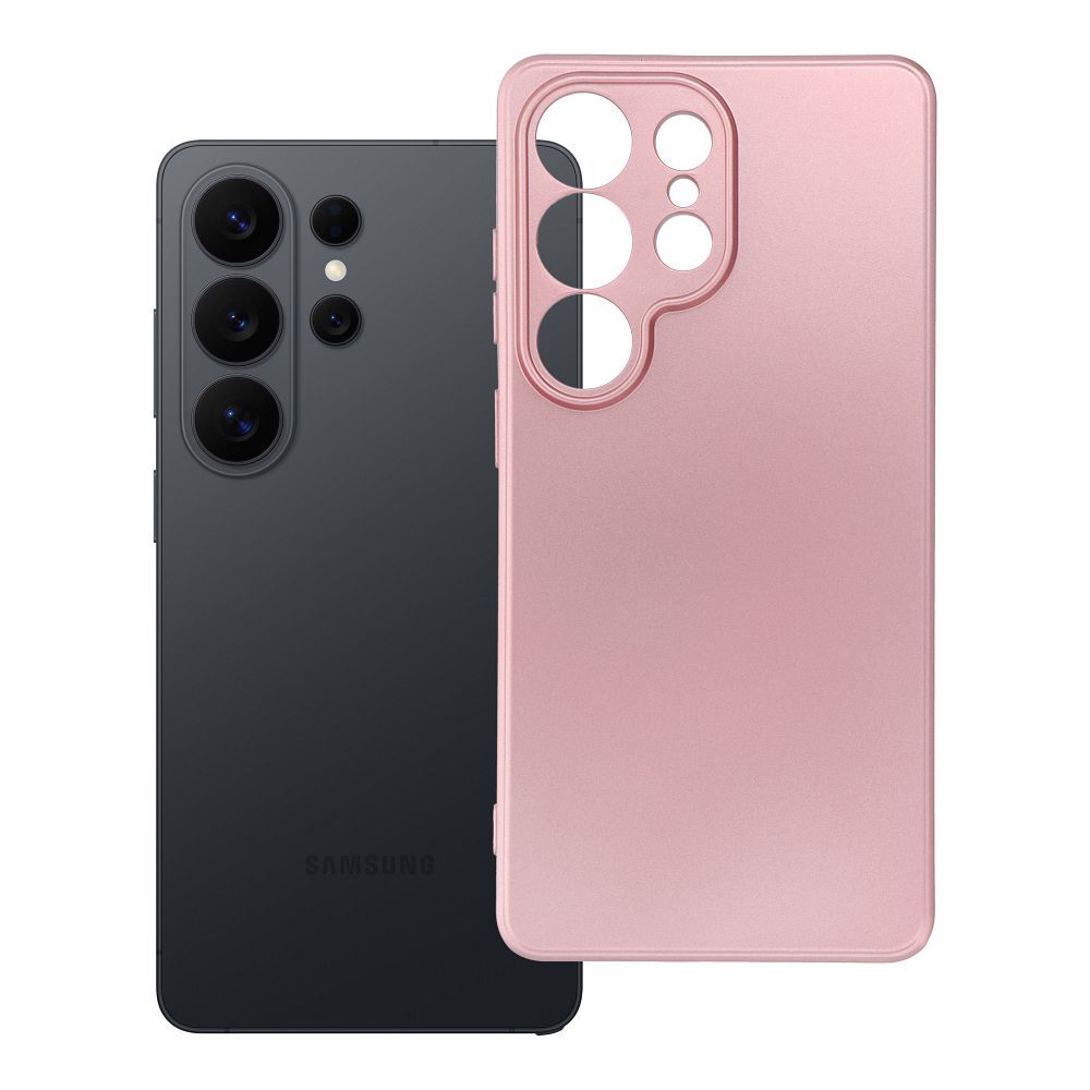 Metālisks viedtālruņa apvalks SAMSUNG S26 Ultra rozā