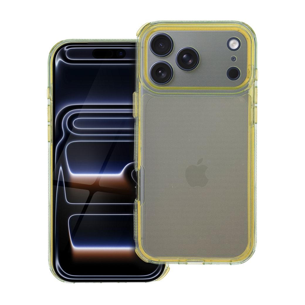 Чехол для iPhone 17 PRO MAX Matrix Clear жёлтый