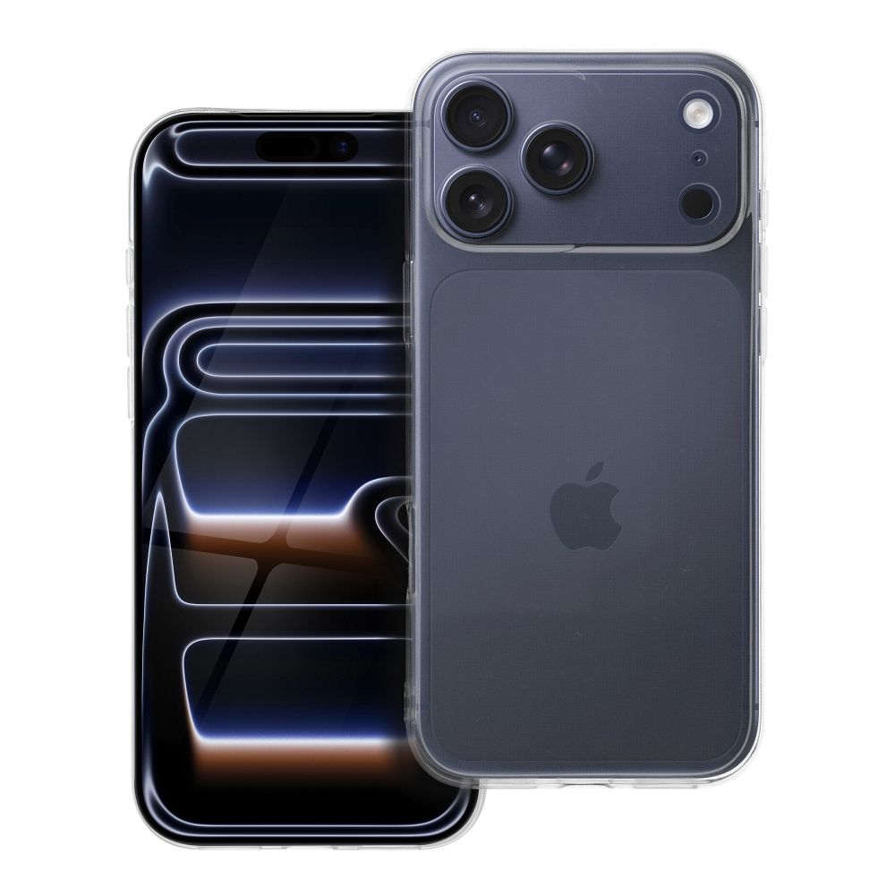 Caurspīdīgs viedtālruņa apvalks 2 mm IPHONE 17 Pro Max (kameras aizsardzība) caurspīdīgs