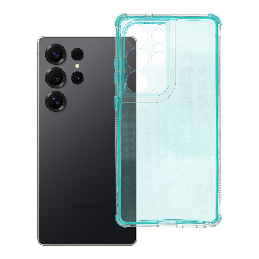 MATRIX CLEAR viedtālruņa apvalks SAMSUNG S25 Ultra piparmētru