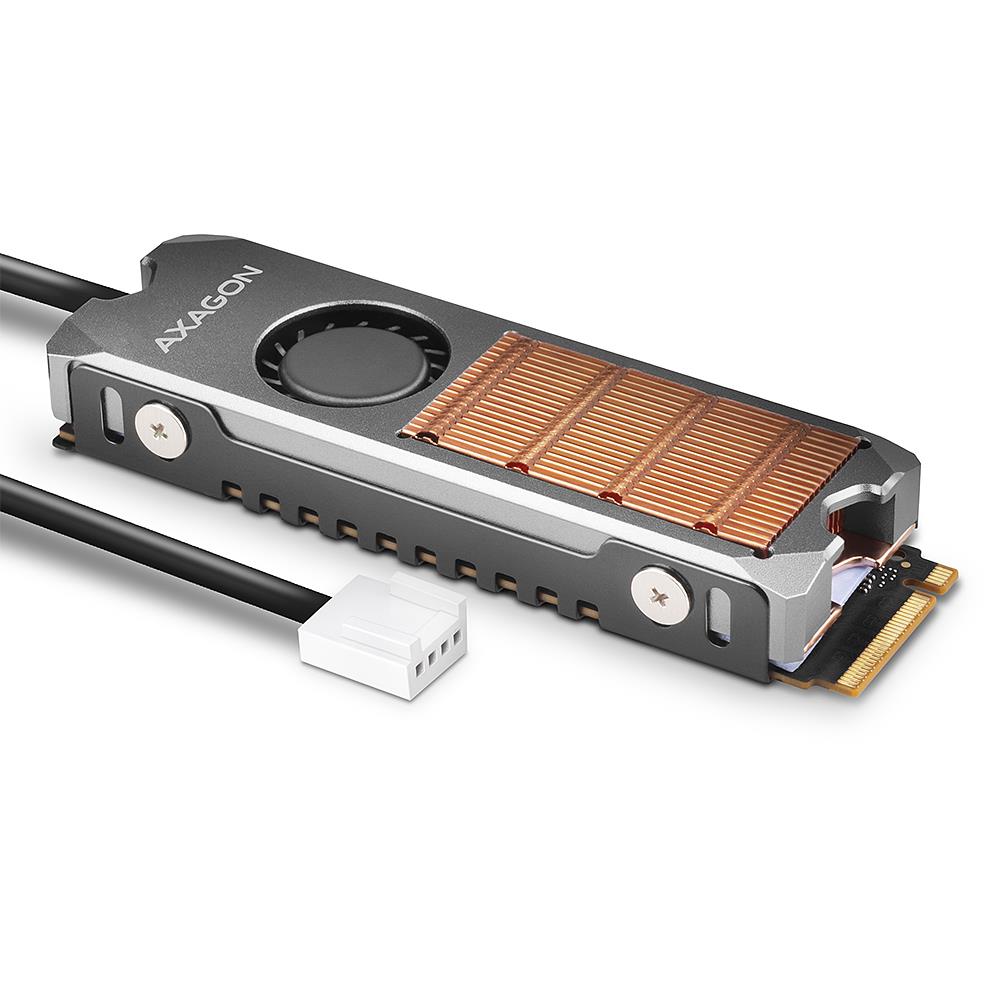 SSD diska M.2 vara dzesētājs ar ventilatoru CLR-M2FAN Axagon