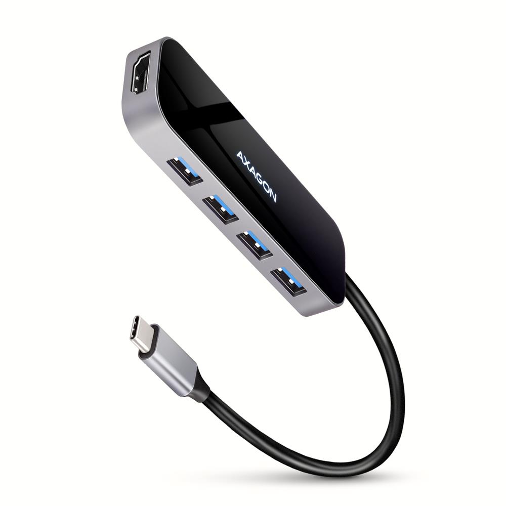 USB-C sadalītājs 6in1 0.2m HMC-6H4A Axagon