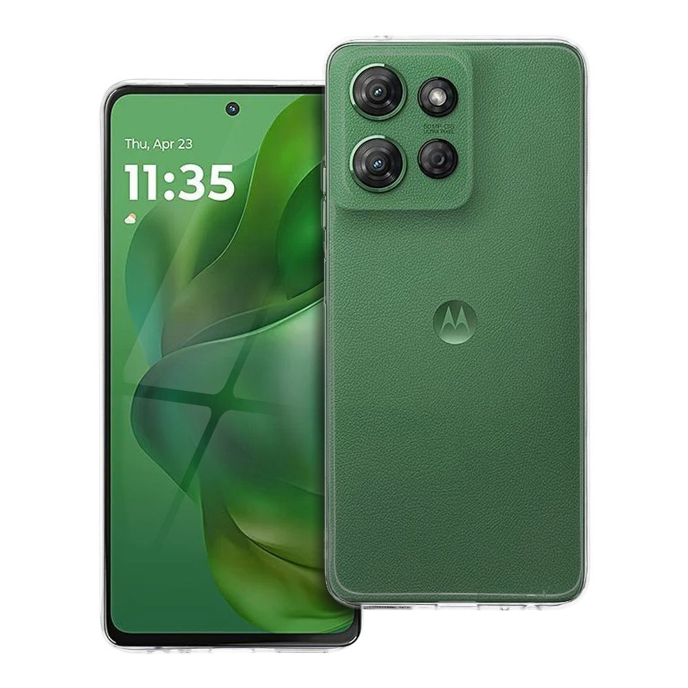 Caurspīdīgs viedtālruņa apvalks 2 mm MOTOROLA G 5G 2025 caurspīdīgs