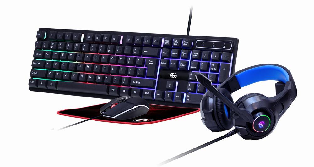 Tastatūra USB GAMING KIT ENG/GHOST GGS-UMGL4-02 GEMBIRD