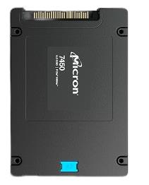 Micron 7450 PRO 960GB PCIe Gen4 NVMe SSD disks U.3 lasīšana 6800 MB/s