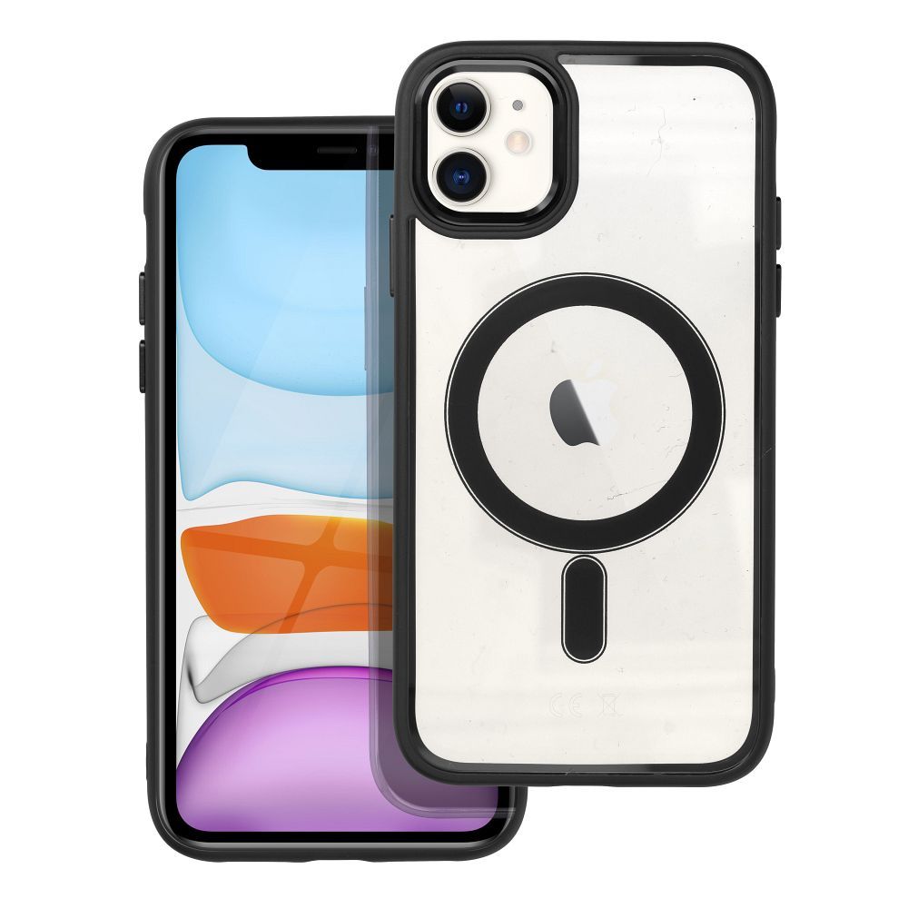 Чехол для iPhone 11 Color Edge Mag Cover совместимый с MagSafe чёрный