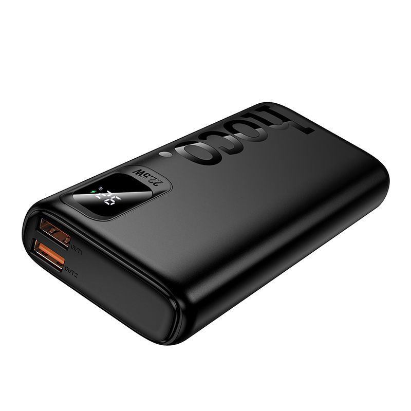 Portatīvais lādētājs Hoco 10000 mAh QC PD 2A 22,5W J158 Pro melns