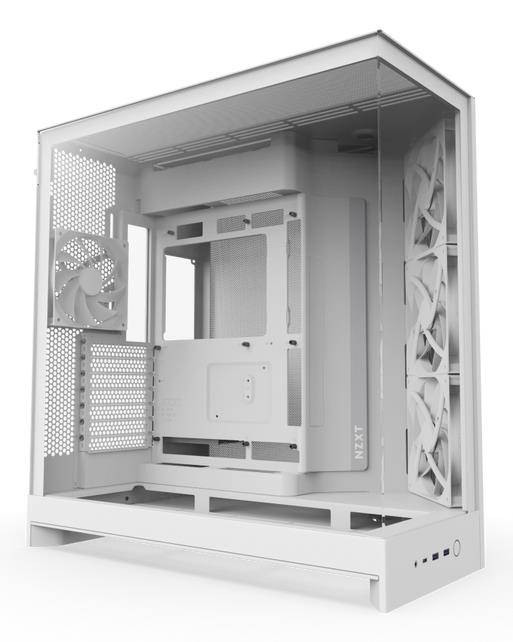 Datora korpuss NZXT H9 Flow MidiTower ATX Balts