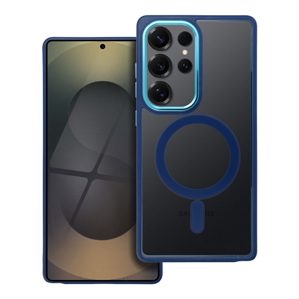 COLOR EDGE MAG COVER viedtālruņa apvalks saderīgs ar Magnētisko SAMSUNG S25 ULTRA tumši zila