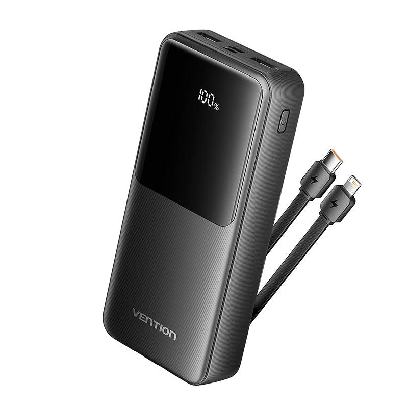 Vention FHPB0 ārējais akumulators USB 20000mAh 22.5W melns