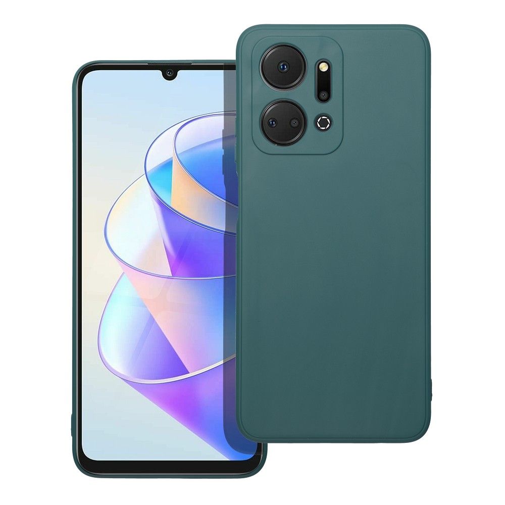 Matēts viedtālruņa apvalks HONOR X7a - tumši zaļš