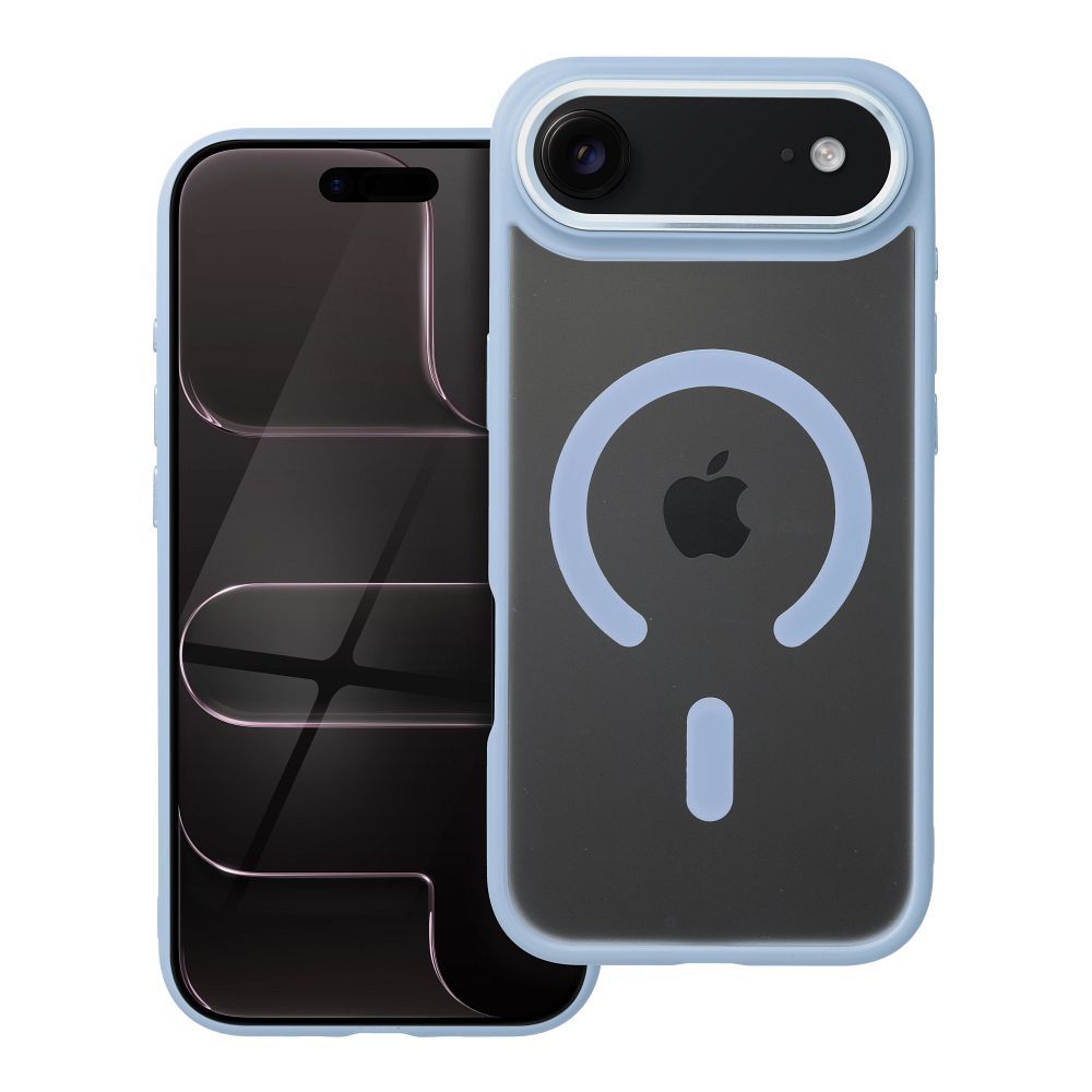 Case for iPhone 17 AIR Matte Mag Cover compatible with MagSafe blue