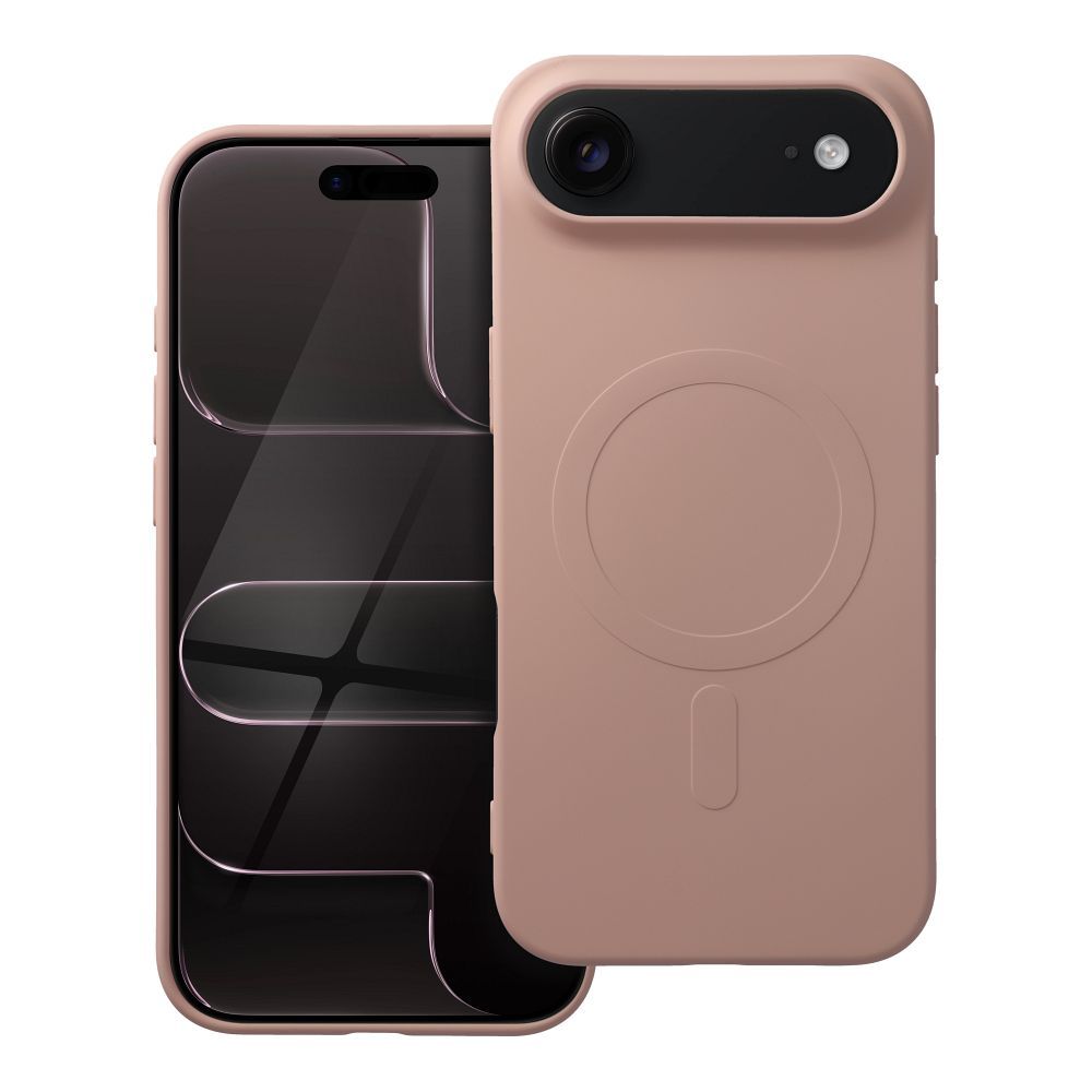 SILICONE MAG APVALKS (liels caurums) saderīgs ar MagSafe IPHONE 17 Air rozā