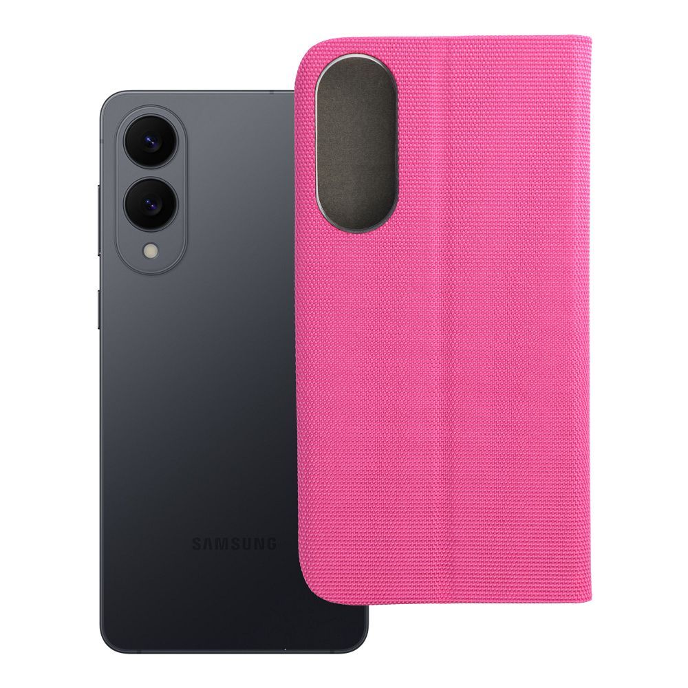 SENSITIVE grāmatas tipa viedtālruņa apvalks SAMSUNG S25 Edge gaiši rozā