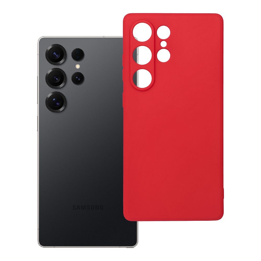 Mīksts viedtālruņa apvalks SAMSUNG S25 Ultra sarkans